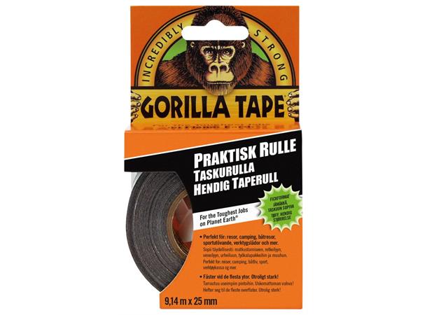 Gorilla Tape på rull 914x25mm Svart - Kontortape