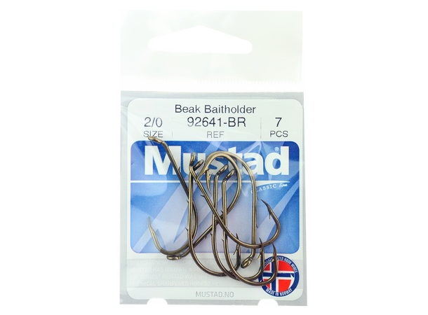 Beak Baitholder fiskekrok med mothake | Mustad 92641-BR