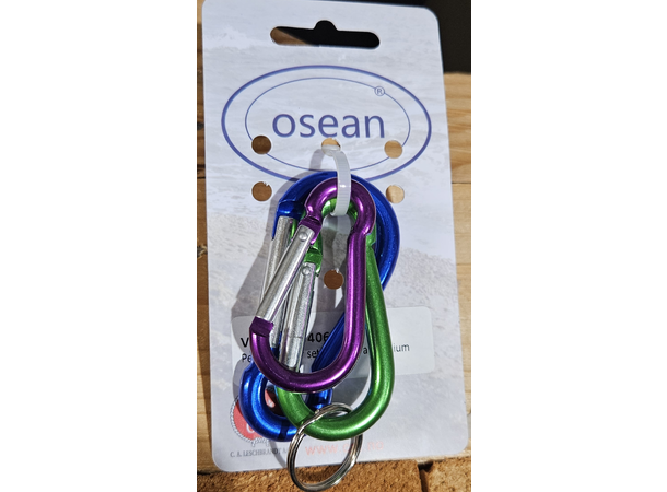 Pelikankroker sett m/3 stk aluminium | Karabinkrok - Leve ute