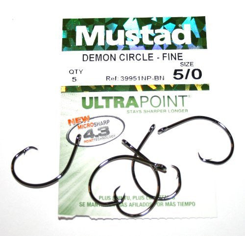 Mustad Demon Circle Fine sirkelkrok | Mustad 39951NP