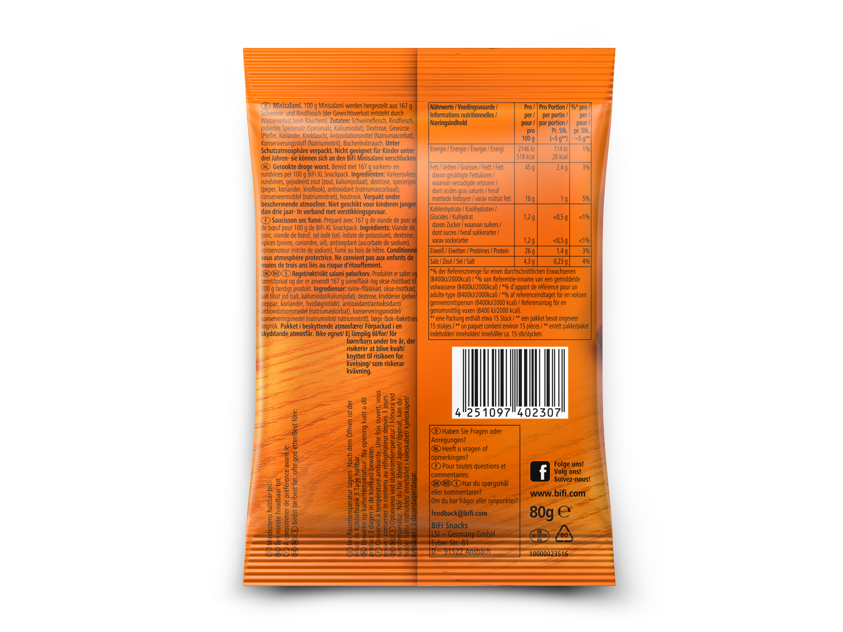 Bifi Snackpack XL - Flue.no - turmat