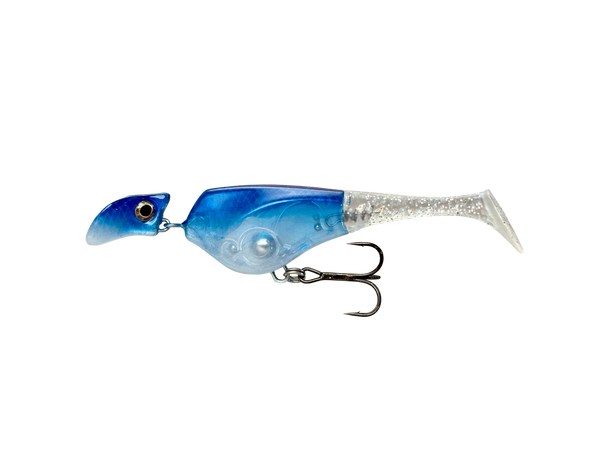 Headbanger Shad | Wobbler med jigg-hale - Flue.no - Jiggboks komplett med jigger