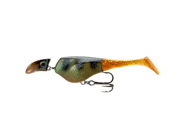 Headbanger Shad | Wobbler med jigg-hale - Flue.no - Jiggboks komplett med jigger