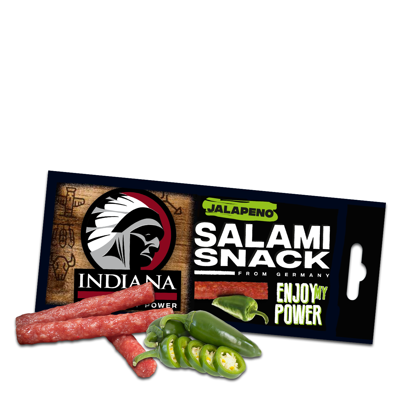 Indiana Salami Jalapeno 18g - Flue.no - turmat