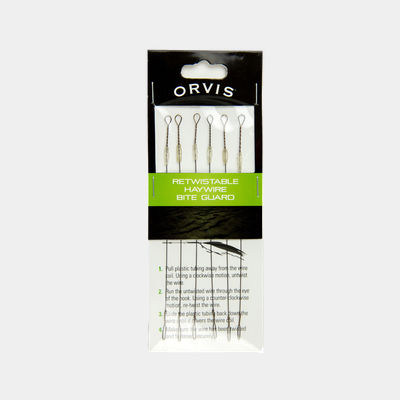 ORVIS PREDATOR - HAYWIRE BITE GUARD -FLUE GJEDDEFORTOM 6PK - Flue.no - Fiskesener og -liner