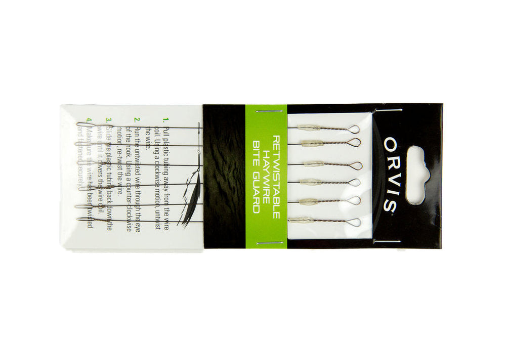 ORVIS PREDATOR - HAYWIRE BITE GUARD -FLUE GJEDDEFORTOM 6PK - Flue.no - Fiskesener og -liner