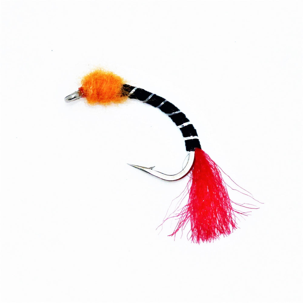 Pilkeflue Nymfe til Isfiske | Opphenger - Flue.no - Fiskekroker