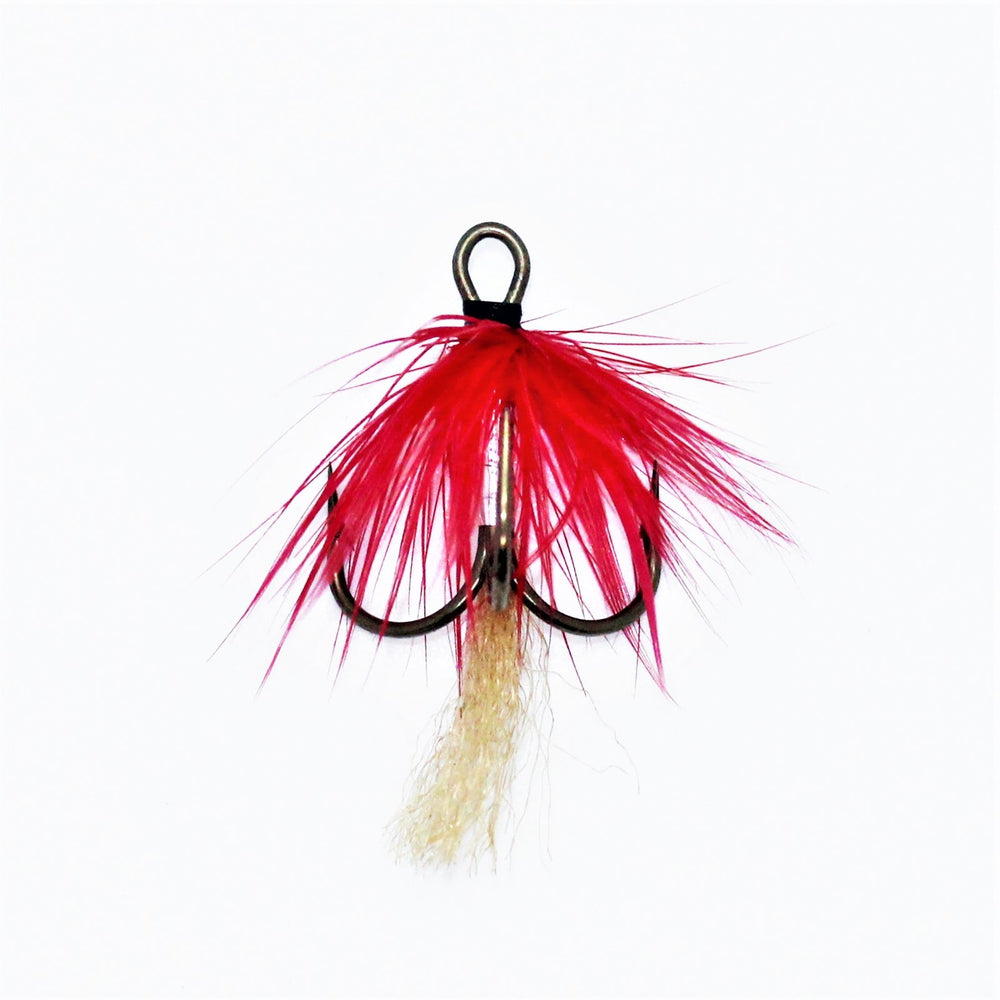 Pilkeflue Treble til Isfiske | Opphenger flue - Flue.no - Fiskekroker