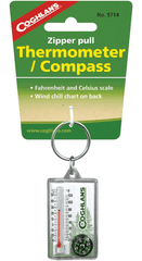 Termometer & Kompass | Nøkkelring - Leve ute