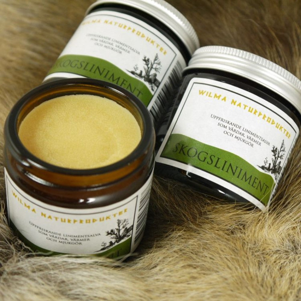 Skogsliniment - Naturlig varmekrem som pleier og mykgjør - Flue.no - Myggnett og insektsskjerming