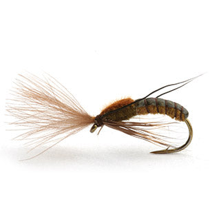 Super Emerging Caddis Brown Olive - Flue.no - Fiskefluer