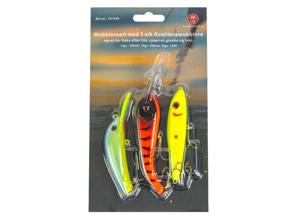 Wobblersett - 3pk | Osean - Flue.no - Fiskeagn og -sluker